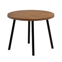 Mesa de Jantar Stellar Redonda 99cm 4 Lugares Pés Metal NP Mesa de Jantar Stellar Redonda 99cm 4 Lugares Pés Metal NP