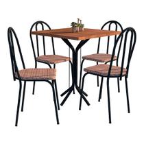 Mesa De Jantar Thais Tampo BP Com 04 Cadeiras 004 Cromo Preto Rattan Artefamol Mesa De Jantar Thais Tampo BP Com 04 Cadeiras 004 Cromo Preto Rattan Artefamol