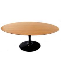 Mesa de Jantar Tulipa Saarinen Oval 137x90 cm Tampo Freijó
