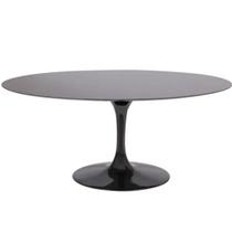 Mesa de Jantar Tulipa Saarinen Oval 198x122 cm Tampo Laqueado