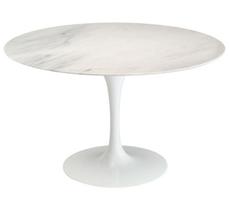Mesa de Jantar Tulipa Saarinen Redonda 100 cm Mármore Branco Extra Mesa de Jantar Tulipa Saarinen Redonda 100 cm Mármore Branco Extra