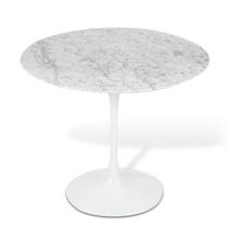 Mesa De Jantar Tulipa Saarinen Redonda 100 cm Mármore Carrara