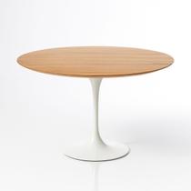 Mesa de Jantar Tulipa Saarinen Redonda 120 cm Tampo Freijó