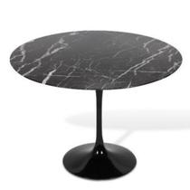 Mesa de Jantar Tulipa Saarinen Redonda 130 cm Mármore Nero Mesa de Jantar Tulipa Saarinen Redonda 130 cm Mármore Nero