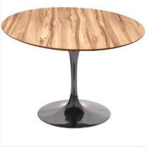 Mesa de Jantar Tulipa Saarinen Redonda 140 cm - Nogueira