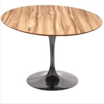 Mesa de Jantar Tulipa Saarinen Redonda 160 cm - Nogueira