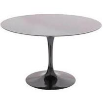 Mesa de Jantar Tulipa Saarinen Redonda 70 cm + Vidro Temperado - Laqueada