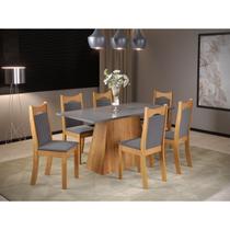 Mesa de Jantar Vanda Retangular com 6 Cadeiras Dalas