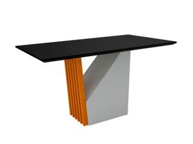 Mesa de Jantar Veneza 1600X900 Ype/Preto - New Ceval