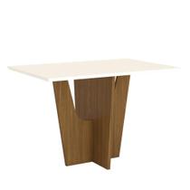 Mesa de Jantar Vértice 4 Lugares com Tampo de MDF e Canto Reto 120x80 - Móveis Henn