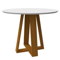 Mesa de Jantar Vitoria 1000X1000 Ype/Off White - New Ceval Mesa de Jantar Vitoria 1000X1000 Ype/Off White - New Ceval