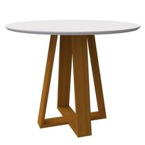 Mesa de Jantar Vitoria 1000X1000 Ype/Off White - New Ceval