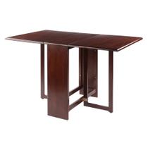 Mesa de jantar Winsome Clara Double Drop Leaf 30cm Walnut Mesa de jantar Winsome Clara Double Drop Leaf 30cm Walnut