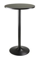 Mesa de jantar Winsome Obsidian Round 60cm Madeira Metal Preta Mesa de jantar Winsome Obsidian Round 60cm Madeira Metal Preta