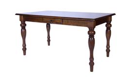 Mesa de Jantar Wood com Gaveta e Pés Torneados