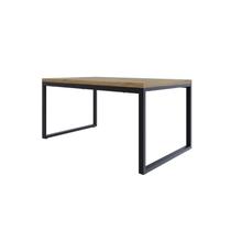 Mesa de Jantar Yon 160cm x90cm x77 cm Marrom/Vermont Oak/Preto