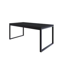 Mesa De Jantar Yon 180 X 90 X 76 Cm Preto Tx/ Preto Tx/ Mesa De Jantar Yon 180 X 90 X 76 Cm Preto Tx/ Preto Tx/