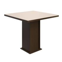 Mesa de Jantar Zamarchi, Marrom / Off White 90 cm