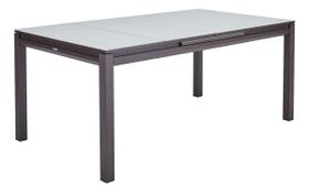 Mesa De Jardim Aluminio Vidro Extensivel 76x100x180/240cm