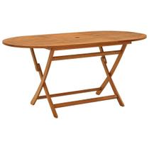 Mesa de Jardín Plegable Casafoyer de Madera Sólida de Eucalipto 160x85x75 cm Mesa de Jardín Plegable Casafoyer de Madera Sólida de Eucalipto 160x85x75 cm