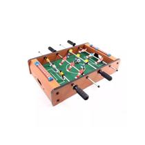 Mesa de jogo pebolim madeira com 12 jogadores - 51 x 31 x 10 cm