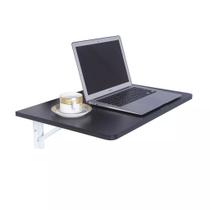 Mesa de Laptop Dobrável 50x40cm Preta Borda Arredondada