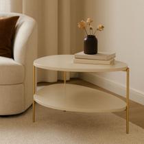 Mesa de Lateral Sofa Organica Tampo MDF Estrutura no Aço Mesa de Lateral Sofa Organica Tampo MDF Estrutura no Aço