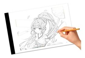 Mesa De Led Luz Branco Desenho Transposição A4 Profissional