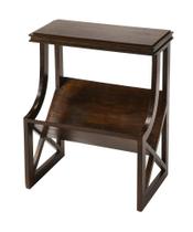 Mesa de livros Offex Transitional Retangular em madeira marrom escura