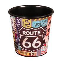 Mesa de lixo Retro Route 66 Metal para escritório e casa Mesa de lixo Retro Route 66 Metal para escritório e casa