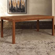 Mesa de Madeira 180cm 8 Lugares Floris Castanho F07 - Mpozenato