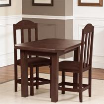 Mesa de Madeira Avulsa Pequena Quadrada 4 Cadeiras Cozinha