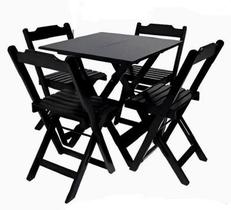 Mesa de madeira com 4 cadeiras