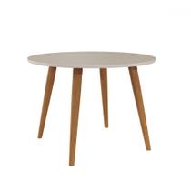 Mesa de Madeira Dani Madeira/Off White - Cimol Mesa de Madeira Dani Madeira/Off White - Cimol