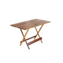 Mesa de Madeira Dobrável Mel 120x70cm Maplan
