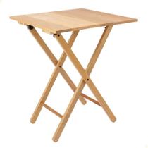 Mesa de Madeira Dobrável Tramontina Lille em Madeira Tauari FSC com Acabamento Verniz 13800380