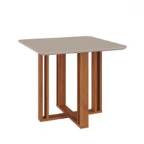 Mesa de Madeira Flora Cinamomo/Off White - Cimol