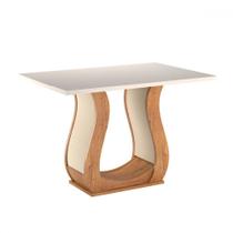 Mesa de Madeira Los Angeles Mel/Blonde/Pastel - Viero Móveis