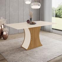Mesa de Madeira Luiza Sc16 Nature/Off White - Henn Mesa de Madeira Luiza Sc16 Nature/Off White - Henn