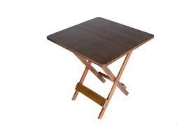Mesa de Madeira Maciça Dobrável 60x60cm com Pintura Cor Café Mesa de Madeira Maciça Dobrável 60x60cm com Pintura Cor Café