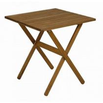 Mesa de Madeira Maciça Dobrável para Área Externa 70cmx70cm Ipanema Mesa de Madeira Maciça Dobrável para Área Externa 70cmx70cm Ipanema