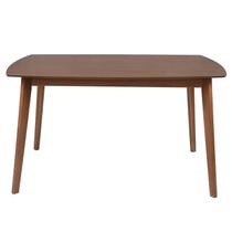 Mesa de Madeira Maciça e MDF L135 X P 90 X Alt 77 Linea Marrom