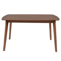 Mesa de Madeira Maciça e Mdf L135 X P 90 X Alt 77 Linea Natural