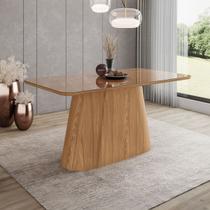Mesa de Madeira Olívia 160 Cm com Vidro Nature - Henn Mesa de Madeira Olívia 160 Cm com Vidro Nature - Henn