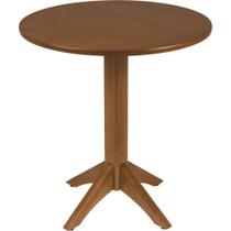 Mesa de madeira redonda em tauarí amêndoa 2 lugares 70 cm - London - Tramontina