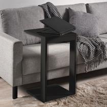 Mesa de Madeira Retangular Apoio de Notebook Prato Decoração Mesa de Madeira Retangular Apoio de Notebook Prato Decoração