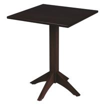 Mesa de Madeira Tramontina London Coluna Central Quadrada em Tauarí Tabaco 4 Lugares 60 cm Mesa de Madeira Tramontina London Coluna Central Quadrada em Tauarí Tabaco 4 Lugares 60 cm