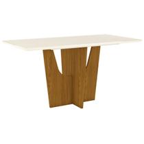 Mesa de Madeira Vértice Nature/Off White S203 - Henn Mesa de Madeira Vértice Nature/Off White S203 - Henn