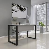 Mesa de Madeira X M134/60 134cm Industrial Cinza e Preto Mesa de Madeira X M134/60 134cm Industrial Cinza e Preto