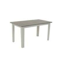 Mesa de Madeira Zamarchi 151x085 Branco Santurini